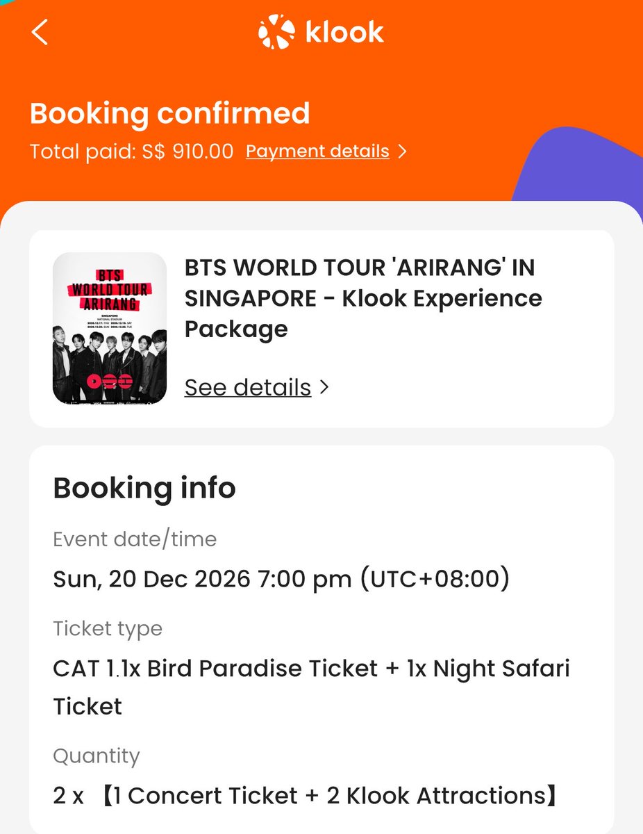 TAESTlN's tweet photo. never thought i’ll go bird paradise or night safari but bts said like animals ig 😭 #BTSinSG https://t.co/fen2k1ucyW