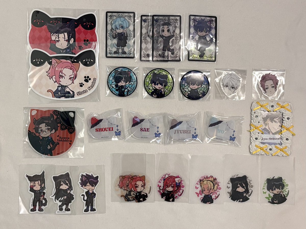 yuu_koukan0808's tweet photo. 【譲渡】ブルーロック ブルロ ナンジャタウン 蝶舞うゴシックパレード  アクリルコースター ダイカットステッカー 缶バッジ アクリルステッカー　

譲 ▶︎ 画像参照

求 ▶ 定価+送料

◎我牙丸さん1枚レア
◎お声がけ重なる場合纏めての方優先

お気軽にお声がけください𓂃🎀𓈒𓏸 https://t.co/u7GPRw8lph