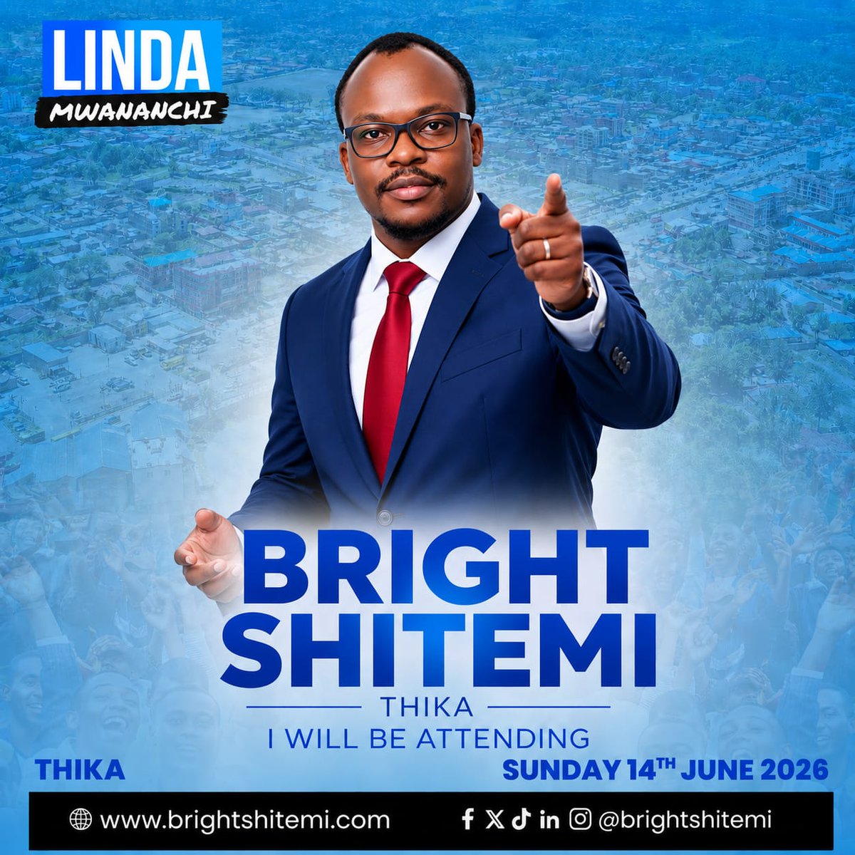 Bright_Shitemi's tweet photo. Thika, brace yourselves! We're coming with energy, ideas and purpose. Let's meet and move forward together. 
See you then!
@LindaMwananchi_ 
#IncomingMPDagorettiNorth
#MaendeleoSasa

https://t.co/M3CWETqzwu https://t.co/WsHRqSP0Zx