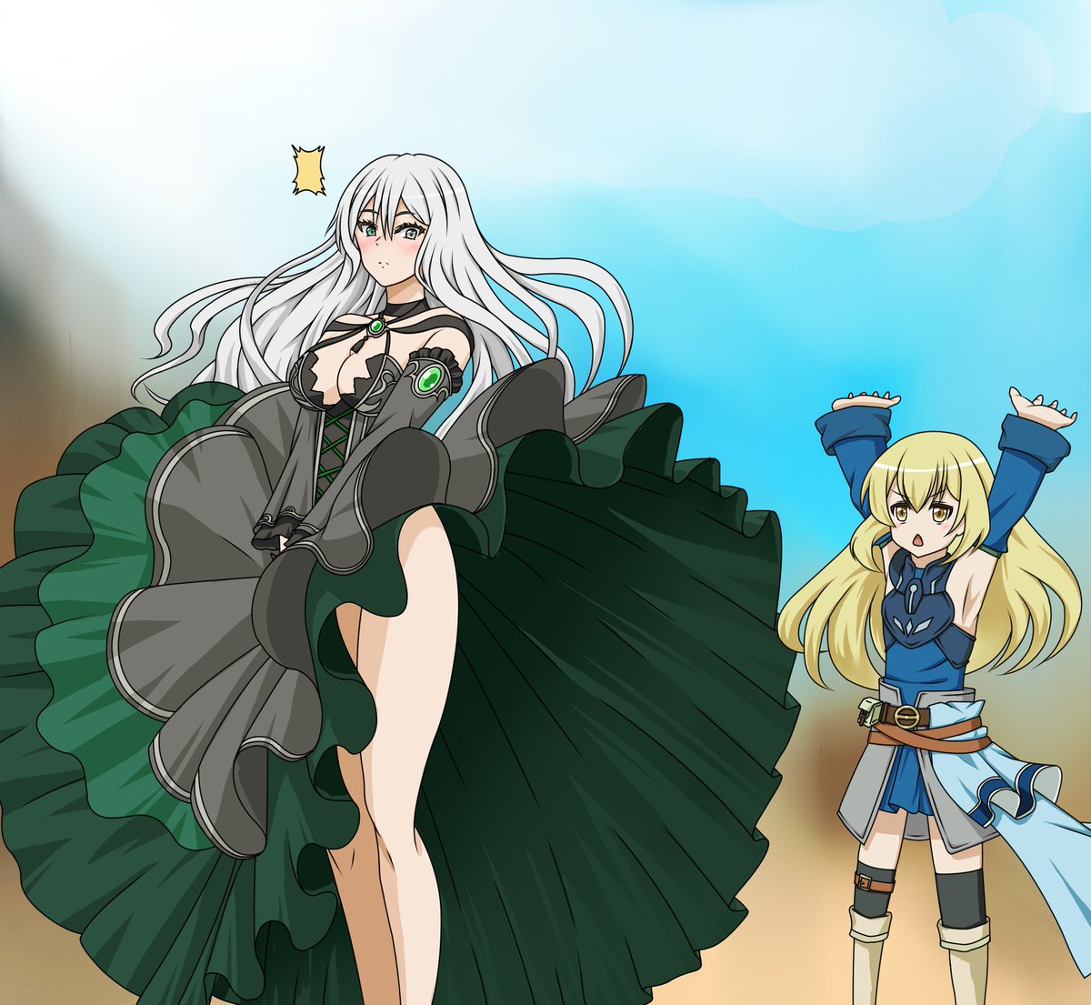 mof2_illust's tweet photo. アイズのイタズラ(*・ω・)ノ

ロングスカートから見える太ももが好きです☺️

#ダンまち #danmachi https://t.co/3gCry9Saze