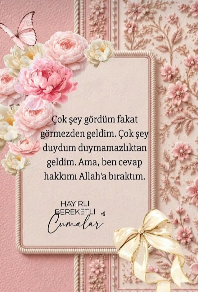 YasincNarr's tweet photo. ALLAH'tan büyük ve çok şeyler
#istemek
O'nun büyüklüğüne #iltifattır
Ve BİLİNKİ
Bir #evim olsun başka bir şey istemem diyenin
Bir evi olur ve başka şeyler #Nasip olmaz
O YÜZDEN
ALLAH #Kalbinizden geçen her #Duayı kabul etsin
AMİN🤲
#cumamızmübarekolsun
#HayırlıCumalar https://t.co/529IbXwg2u