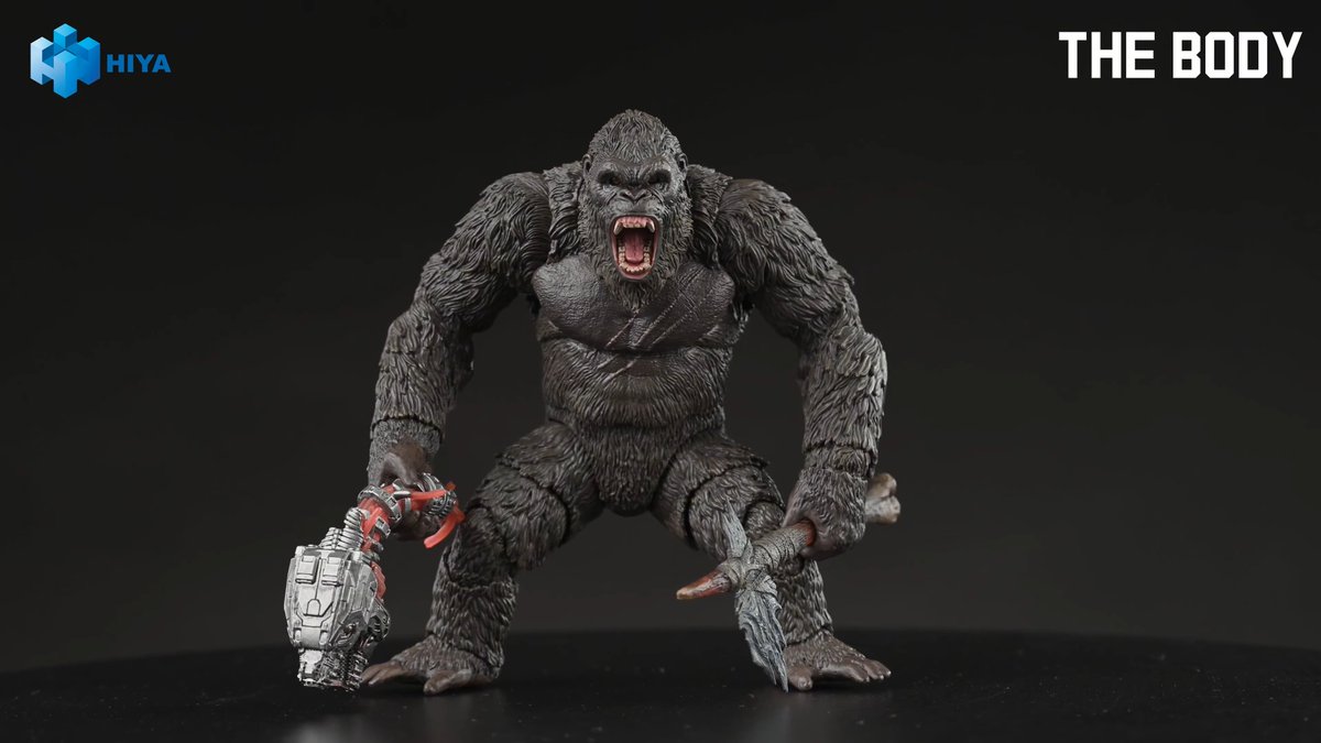 NyongGong's tweet photo. Hiya Toys Kong (2021) 2.0 Ver from Hiya Toys Official Youtube Channel. https://t.co/QVg2WlqDp4