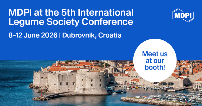 AgricultureMdpi's tweet photo. 🫘 We will be at the 5th International Legume Society Conference in Dubrovnik, Croatia (8–12 June)!

Come find us at our booth to discuss your research and publishing opportunities.

🫛More info: https://t.co/ozl1StO9Ro

#Legumes #ILS5 #OpenAccess #Agriculture https://t.co/c7nMzPdXVt