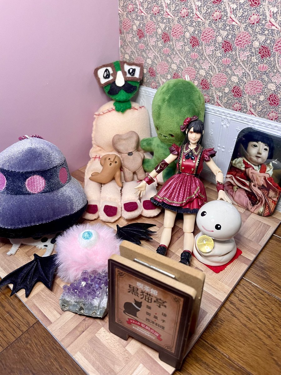 しゅな❣️オーダードールハウス❣️ ドールハウスを組み立てたので、 オカルト研究部にしようとしたら