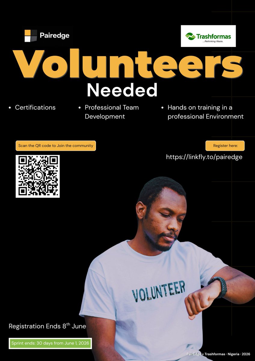 PairEdge_'s tweet photo. We're teaming up with Trashformas for a $2,000 Campus Creators Competition.

Students and campus creators can win cash prizes by creating content about one of Nigeria's most exciting clean-energy startups.

#PairEdge #Trashformas #CreatorChallenge #CampusCreators #CleanEnergy https://t.co/2sFTYXs7oT