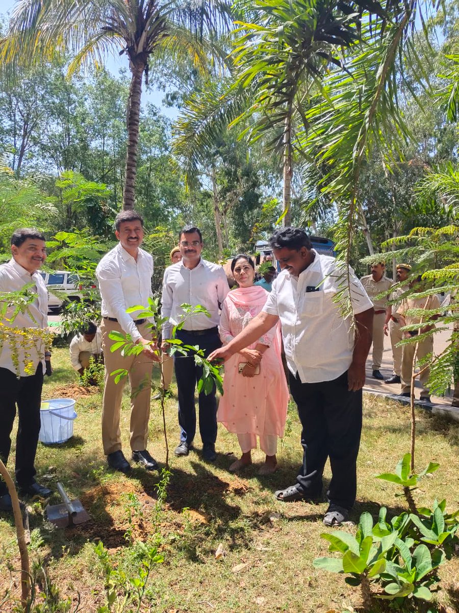 BalaramIRS's tweet photo. Additional Commissioner, Customs &amp; CGST, Shri N. Balram, IRS, popularly known as the "Treeman of Telangana," planted saplings at the Office of the Chief Commissioner, Visakhapatnam , on the occasion of World Environment Day @balaram_irs https://t.co/jUPaZOXTPV