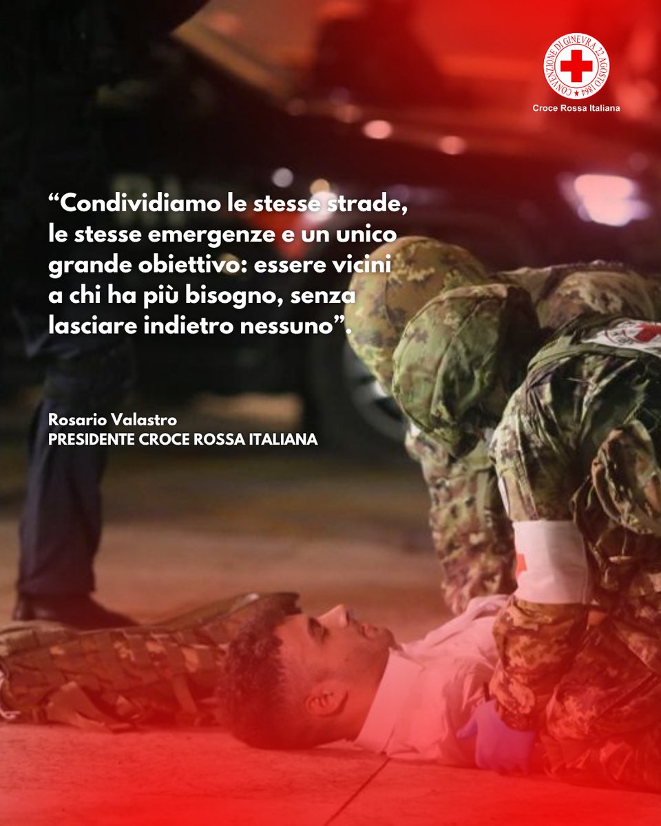 crocerossa's tweet photo. "In questi 212 anni di storia, l'Arma dei Carabinieri ha rappresentato una presenza rassicurante e insostituibile per le nostre comunità. Anche oggi, come Croce Rossa Italiana, rinnoviamo la nostra profonda gratitudine verso chi indossa quella divisa con onore, sacrificio e dedizione. Condividiamo le stesse strade, le stesse emergenze e un unico grande obiettivo: essere vicini a chi ha più bisogno, senza lasciare indietro nessuno. La sinergia sul campo tra le nostre Volontarie, i nostri Volontari e i Carabinieri è un pilastro per l'Italia, un presidio di umanità, soccorso e legalità. A tutti loro va il nostro augurio e il nostro ringraziamento per il costante impegno a tutela della sicurezza e della dignità dei cittadini".

Così il Presidente della CRI, @rosariovalastro, in occasione del 212° anniversario di fondazione dell'Arma dei @_Carabinieri_.