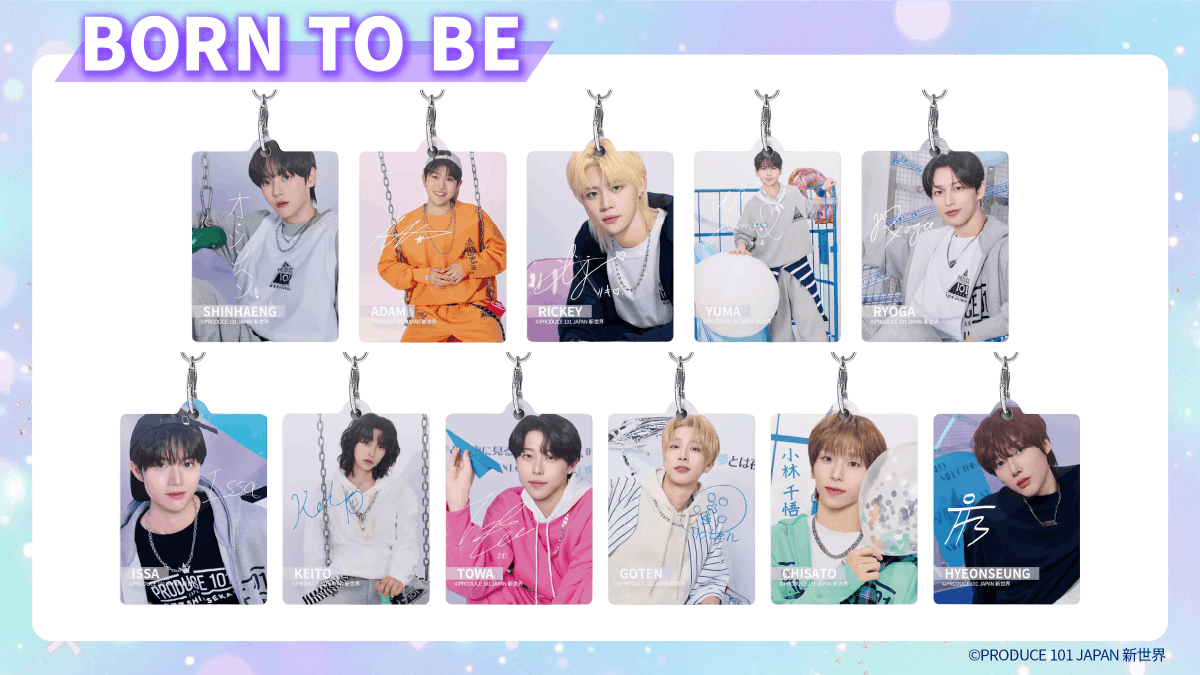produce101jp_'s tweet photo. /／
運命のFINALまであと1日👑
\＼

新世界オーダーラボではFINALIST 22名の練習生グッズを販売中✨
アクキーやスマホアクセなどを数日でお届けします📦

「Go Go」と「BORN TO BE」
どちらのメンバーをお迎えしますか？

▼ご購入はこちら
https://t.co/CpY0dlfPXI

#PRODUCE101JAPAN新世界 #日プ #日プ新世界