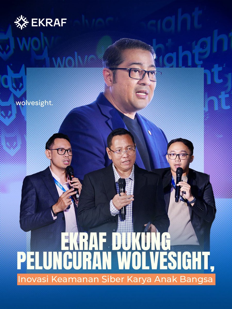 ekraf_ri's tweet photo. Peluncuran Wolvesight menunjukkan bahwa Indonesia tidak hanya menjadi pengguna teknologi, tetapi juga mampu menghadirkan solusi digital yang inovatif dan kompetitif. 🚀

Simak informasi selengkapnya pada postingan berikut ini, ya! 😉

#NewEngineofGrowth
#Ekraf https://t.co/YdJLViE1QE