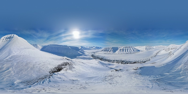 Title: The Vallåkrabreen catchment in Svalbard
Decription: Vallåkrabreen, a small valley glacier in central Svalbard, showed surging at a maximum speed of 10 m/day during 2022-2025.
Image credit: Mannerfelt.