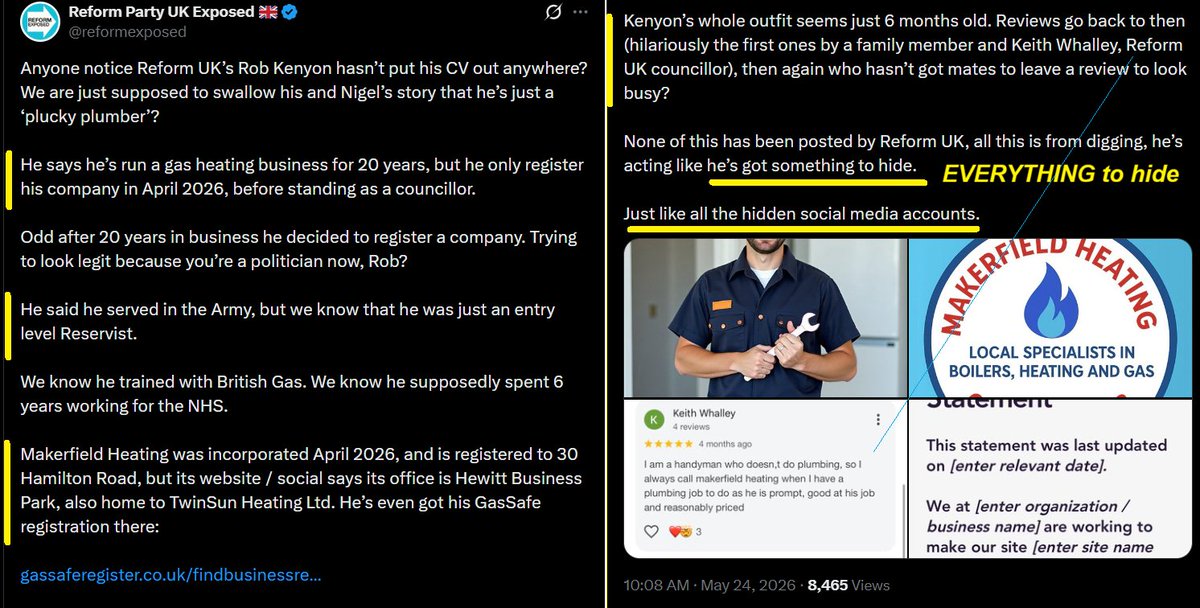 PCSoblahdeehell's tweet photo. @lathamphil1 @reformparty_uk You are either paid, or out of your mind.

Or both.

He's a total fake, and a total tosser. https://t.co/d9SHCWh20s