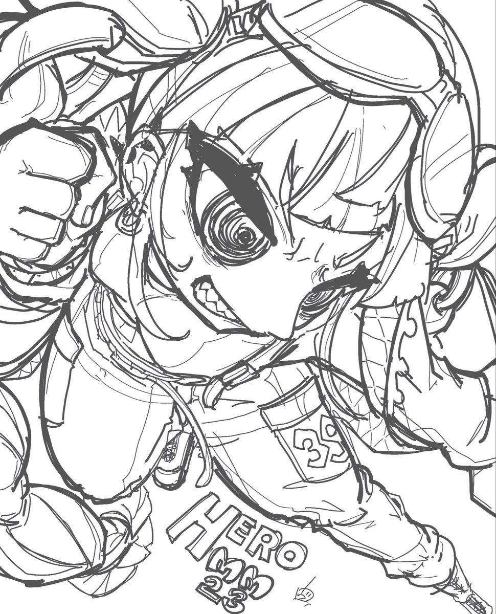 volver39's tweet photo. ラクガキ　HERO👊 https://t.co/509FUSjdZg