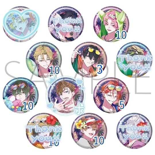 notetsu1123's tweet photo. 【交換(仮約束)】ツキウタ。 TSUKINO SPLASH NIGHT ツキスプ
※缶バッジ10BOX,メモブロ10BOX予約済

譲)
①缶バッジ:恋10,春10,新3,涙10,陽5,郁10

②メモブロ:恋6,春10,涙10,陽10,夜10,郁8

求)
①:海>駆(海と同時同数まで)
②:海、定価(+送料)

缶バッジ1個から◎
ブロマイド譲渡はキャラ毎優先 https://t.co/2oVjFH7JhA