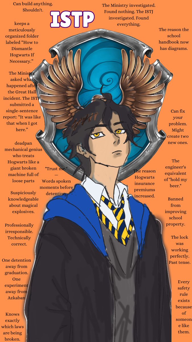 GerechoY's tweet photo. MBTI x Ravenclaws

#MBTI #intp #istp #infj #istj https://t.co/THhfHs0e0H