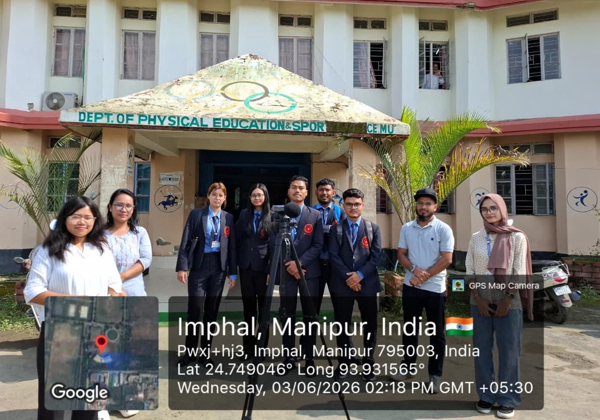 ManipurUniverse's tweet photo. ๐๐ฟ Noise Level Assessment Across Departments of #ManipurUniversity
As part of the #MissionLiFE activities during the #WorldEnvironmentDay #WED2026 Pre-Campaign, an awareness campaign on Noise Level Assessment was conducted on 3-6-2026 across various departments of MU #NoNoise๐ฑ https://t.co/AhP0jubXr3