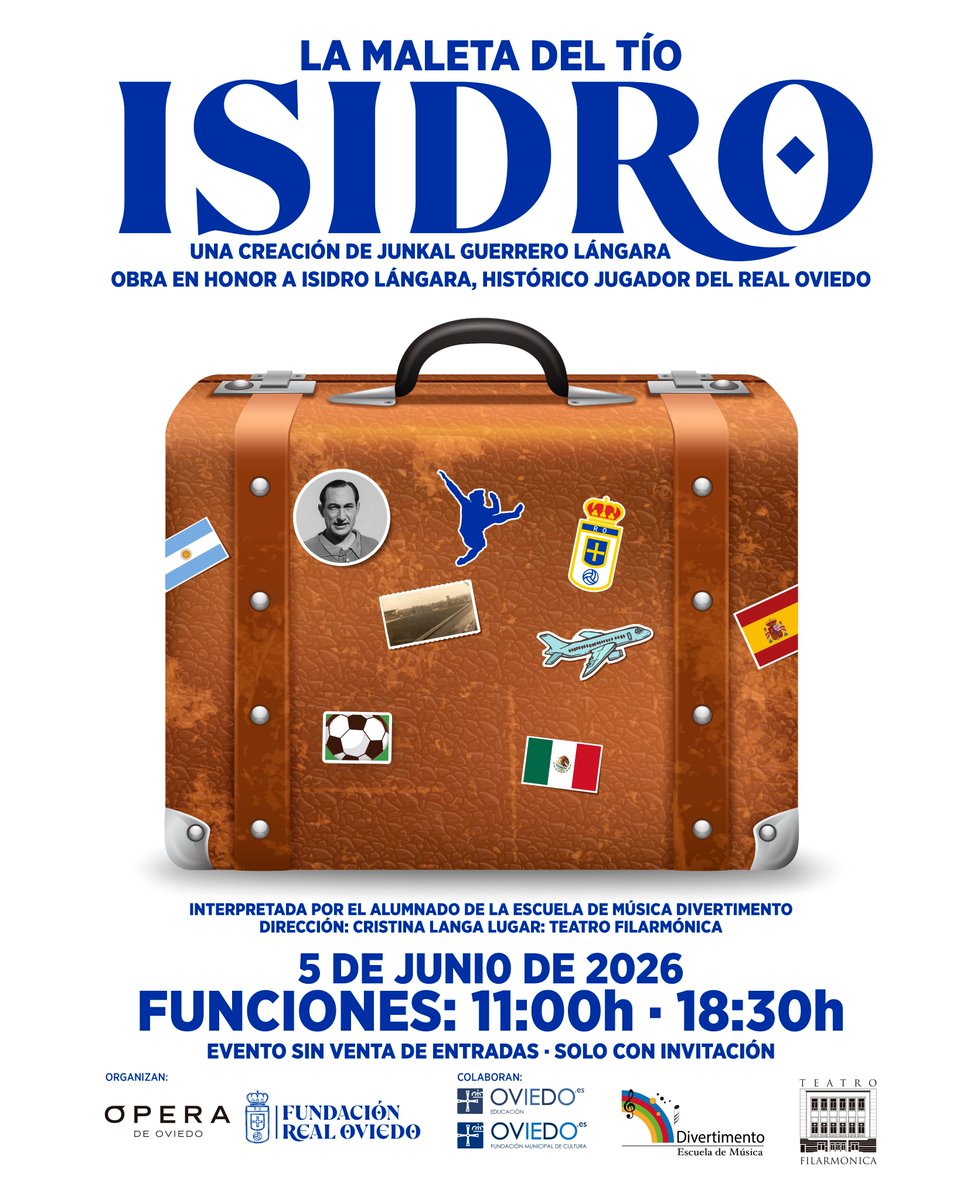 FundacionRO's tweet photo. 🎭 La maleta del tío Isidro, el espectáculo musical con la participación del coro infantil titular de la Ópera de Oviedo 🎶

📲 https://t.co/fVDMpuRVKN

#FundaciónRO 🔵⚪ https://t.co/PcyBZRLFo6