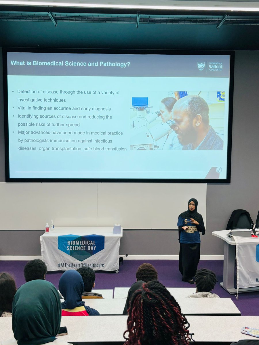 IbmsManc's tweet photo. The @SalfordUni Biomedical Science Discovery Day welcomed secondary school and college students for an exciting day of careers insights and hands-on laboratory experiences! π¬β¨
#BiomedicalScience #STEMOutreach #IBMS https://t.co/L3JfE9i1Lj