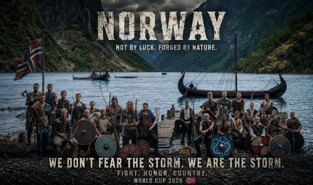 Philcollinzk's tweet photo. @nff_landslag Not by Luck. Forged by Nature. https://t.co/cMOCLTnY8U