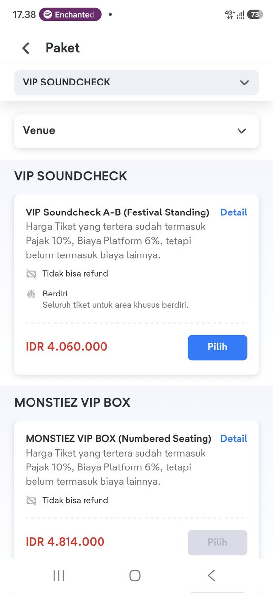 wddaraa's tweet photo. Monstiez yang nyari wts wts cat 1 2 atau vip coba ke aplikasi tikom guyss..

Jangan panbuyy yaaa sok dicek dulu satu satu,sedih banget banyak yang kena scam🥹🥹 https://t.co/njGQ4SShhg