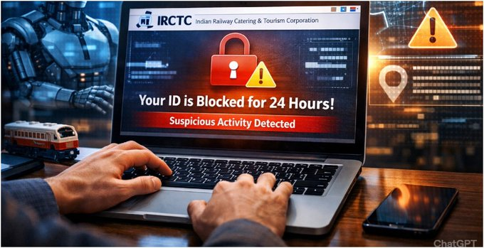 impmarathi's tweet photo. 🚨IRCTC intensified anti-fraud measures in 2025, deactivating 3.03 crore suspicious user IDs and blocking 13,343 email domains. https://t.co/sEBZCf34kc