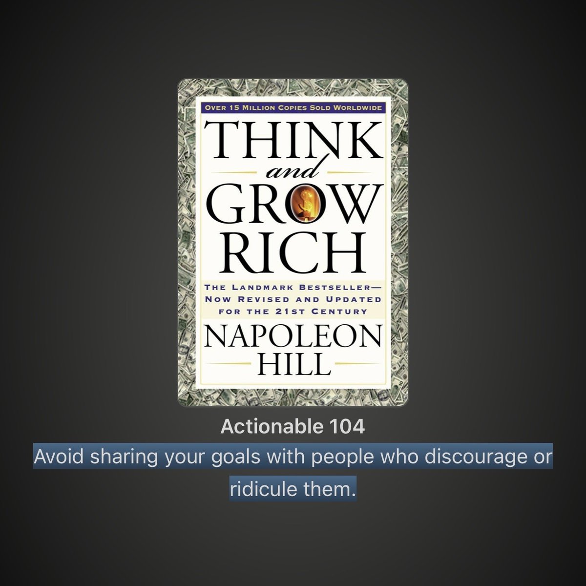 actionablesapp's tweet photo. Keep your goals away from doubters. https://t.co/kfDXbOPUcb