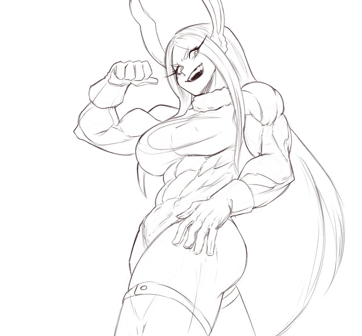 cheesedong's tweet photo. Mirko sketch https://t.co/9sEllM0Gbd