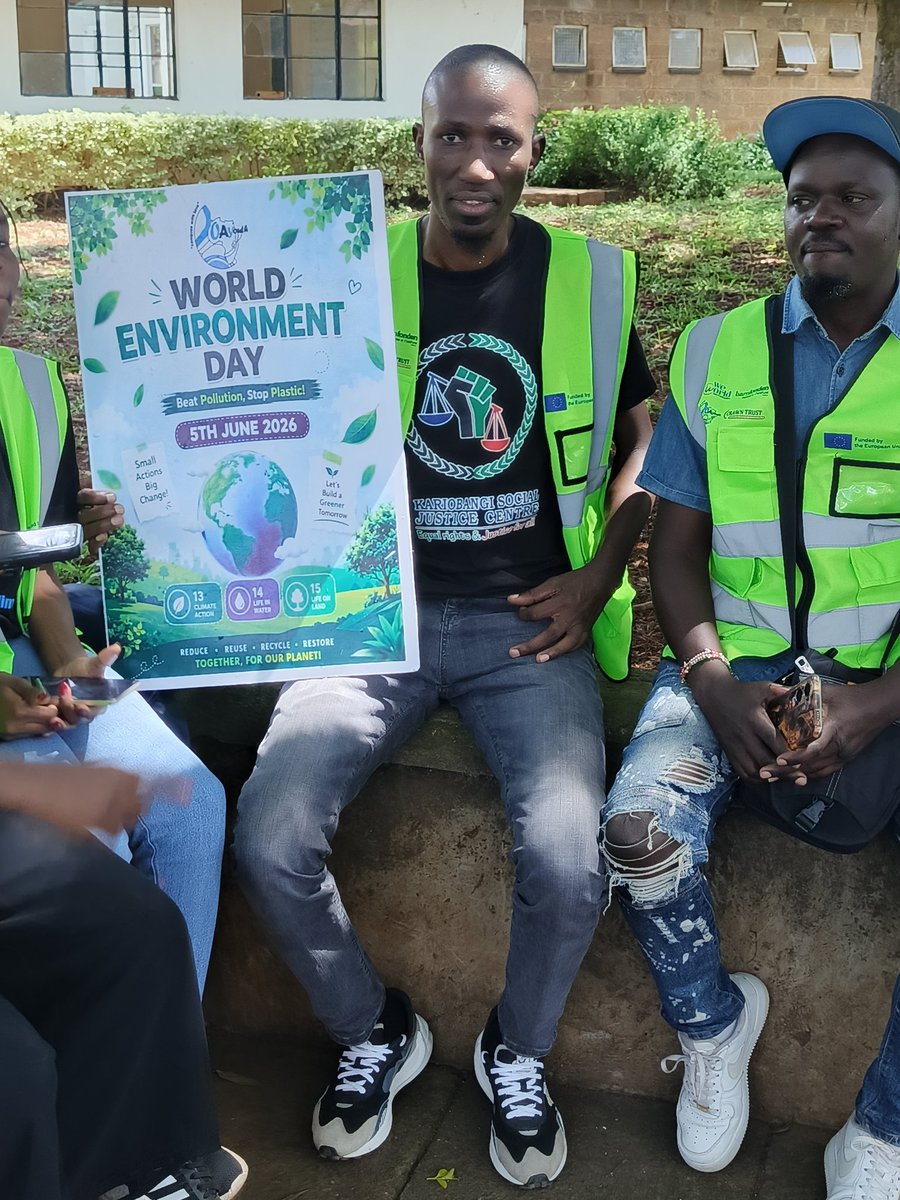 KariobangiSJC's tweet photo. This #WorldEnvironmentDay2026, let's commit to proper waste segregation, recycling, and responsible disposal. Small actions by millions of people create lasting change.

♻️ Be part of the solution.

 #SustainableWasteManagement #EnvironmentalJustice #SikilizaSautiYetu 
@UhaiWetu https://t.co/zGqiMFBRV4