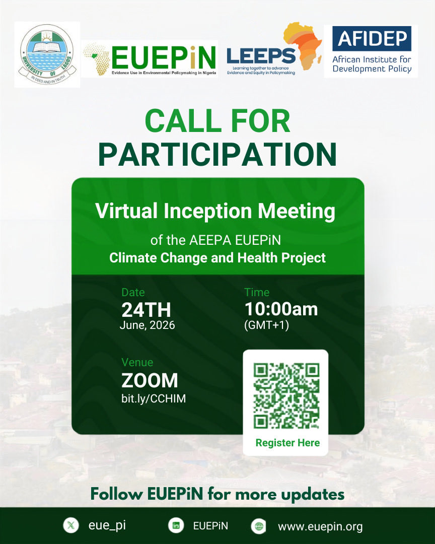 eue_pi's tweet photo. ⏳ The #LEEPS Inception Meeting is ALMOST HERE
.
Live. Livestreamed. Open to all.

Nigeria's climate &amp; health evidence community is about to come together and you should be part of it.

Follow @eue_pi for the date, time, and streaming link. Don't miss this.

#EUEPiN #AEEPA https://t.co/PCJ5ckJxUn