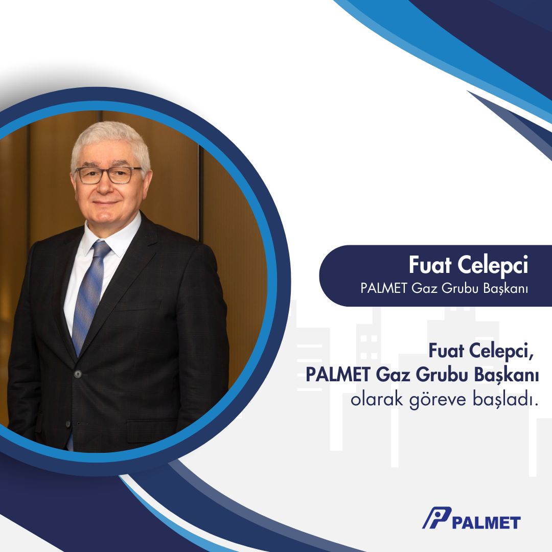 palendogalgaz's tweet photo. Enerji sektöründe uzun yıllara dayanan deneyimi ve güçlü yöneticilik geçmişiyle Sayın Fuat Celepci’nin, 1 Haziran 2026 tarihi itibarıyla PALMET Gaz Grubu Başkanı ve PALMET Enerji Yönetim Kurulu Üyesi olarak görevine başladığını memnuniyetle bildiririz. https://t.co/lQOsWuoNni