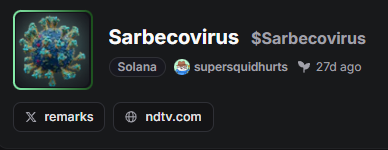 LouisDevlprrr's tweet photo. @prottlegang10 $SARBECO OG

5RoQnNAjX8Kvmv4YVFXr8EkQ23q2bYNM6TpAN9ntpump https://t.co/ebDamooC1p
