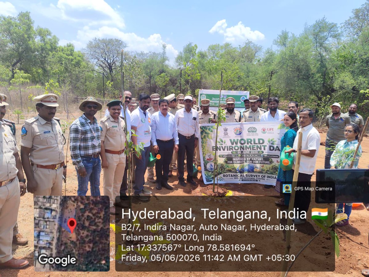 bsi_drc_hyd's tweet photo. Dr. L. Rasingam, Scientist-E &amp; HoO, detailed the core objectives of BSI and highlighted the important research outcomes from DRC Hyderabad. The program concluded with a plantation of Indian native plant saplings.
#Plant4Mother #NowForClimate #एक_पेड़_माँ_के_नाम https://t.co/6TtRPu9yxm