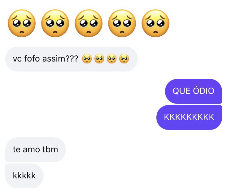 nadsonhf's tweet photo. quando você é ariano, manda mensagem fofa pros amigos e sua amiga responde assim: 😂🤡 https://t.co/I46ECaPmOi