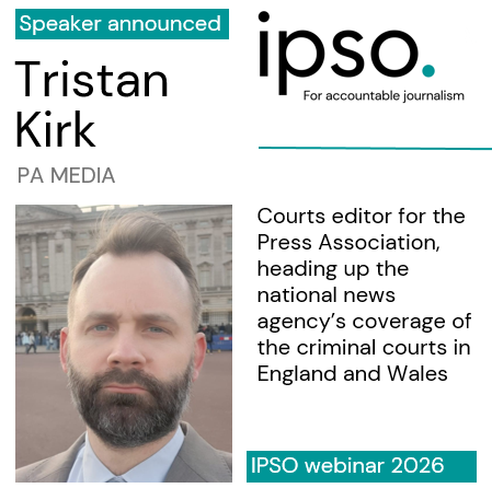IpsoNews's tweet photo. SPEAKER ANNOUNCEMENT
PA Media's courts editor Tristan Kirk joins the panel for our forthcoming webinar - Court reporting: know your rights. He’ll share insights &amp; practical advice drawn from his extensive experience. Midday, 30 June for this free webinar. https://t.co/B5PXCzU6EG https://t.co/KvoZEqNKRx