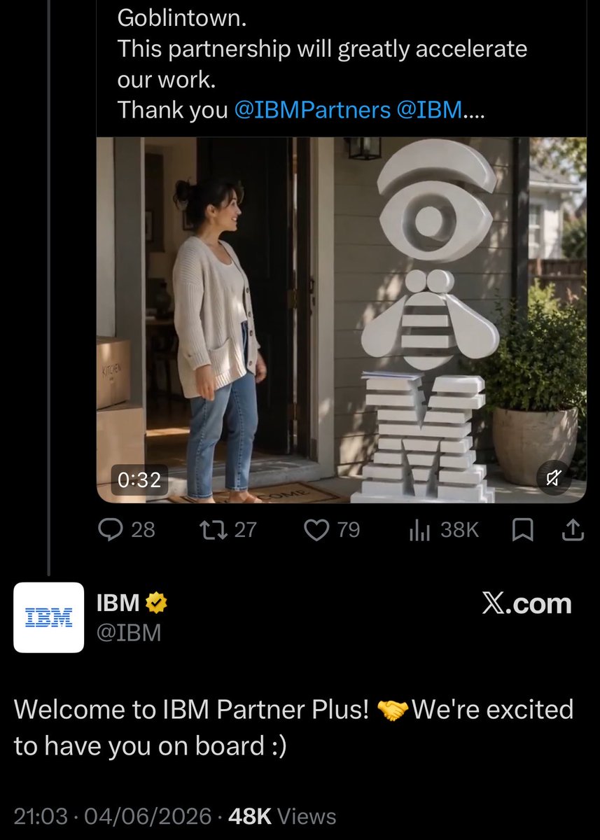 cryptozuko_'s tweet photo. Fud on $three was for entry

Look at the difference in replies of goblintown v ibm

Ibm clearly stating goblin town joined  the partner plus programme 

Whereas for $three  which has a strategic partnership with ibm (replied twice&amp; a RT)

Great tech &amp; many partnerships https://t.co/Yo1YQsHhhr