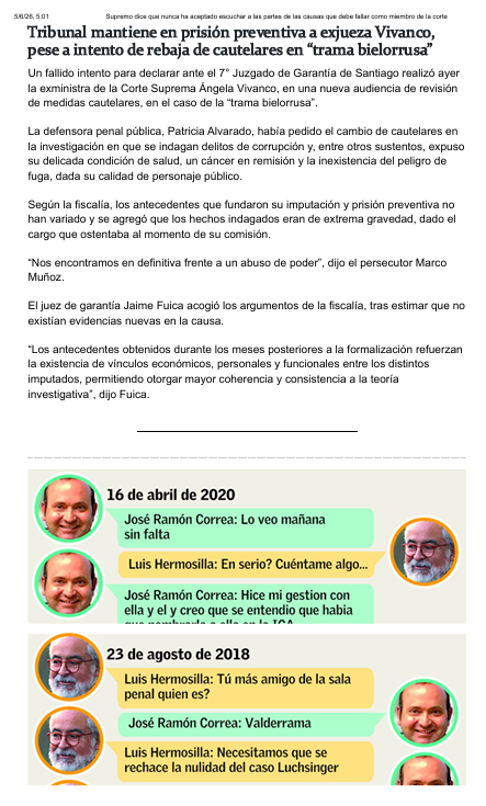 PapinoMatus's tweet photo. @__elmercurio @Emol 

Ahora "Nuestro Flamante Vicepresidente de AA" Juan Ramón Correa, aparece vinculado a Luis Hermosilla.
🤬
¿Estaremos subiendo o bajando de categoría?
🙈
@udechile @udechilefem @jcramirez3 @TioYabi31 @TomasDeLaU @Carlos_Chuncho_ @Pa_infinita @mar_negroazul https://t.co/pX5vF43KyJ