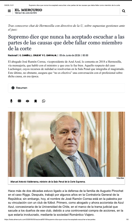 PapinoMatus's tweet photo. @__elmercurio @Emol 

Ahora "Nuestro Flamante Vicepresidente de AA" Juan Ramón Correa, aparece vinculado a Luis Hermosilla.
🤬
¿Estaremos subiendo o bajando de categoría?
🙈
@udechile @udechilefem @jcramirez3 @TioYabi31 @TomasDeLaU @Carlos_Chuncho_ @Pa_infinita @mar_negroazul https://t.co/pX5vF43KyJ