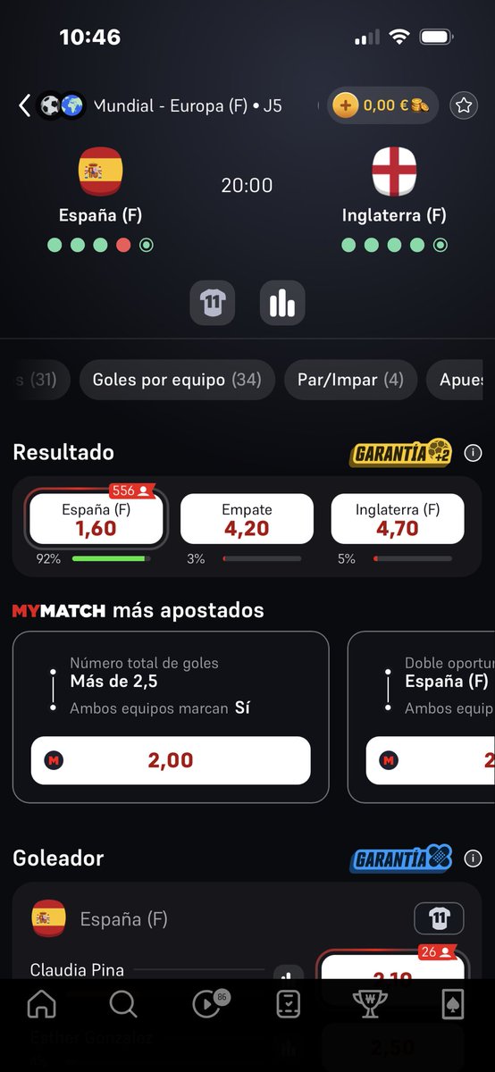 eiprrr's tweet photo. @WinamaxDeportes el mercado de tiros????? No hay porque es femenino o como? https://t.co/RUtVflNWSq