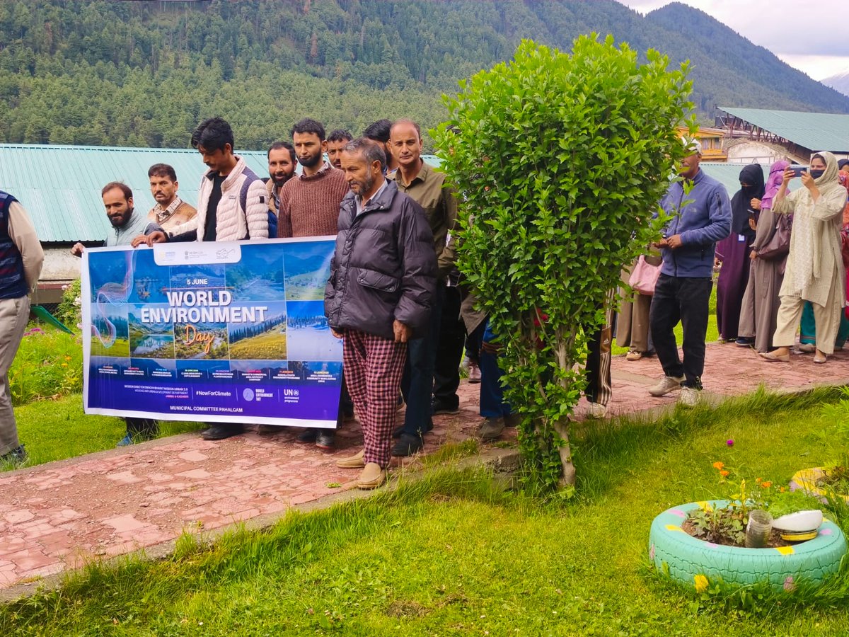 MCPahalgam's tweet photo. #WorldEnvironmentaday 
Courtesy:-Municipal Committee Pahalgam https://t.co/GzatJwxYyR