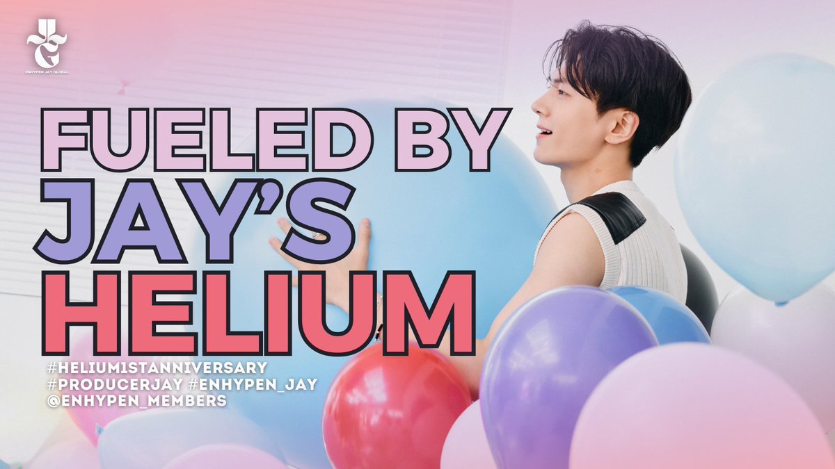 jaylandglobal's tweet photo. [#️⃣🎉] 260605

One year ago today, DESIRE: UNLEASH was released and with it came HELIUM, a track born from Jay’s own creativity, passion, and artistry.

From seeing his name in the production credits to hearing the music he helped bring to life, HELIUM remains a special milestone in Jay’s journey.

To our Producer Jay, may this be just one of many songs and masterpieces you'll create in the years ahead. 💙

Let's celebrate this meaningful anniversary by streaming HELIUM!🎶✨

FUELED BY JAY’S HELIUM
#HELIUM1stAnniversary
#ProducerJAY #ENHYPEN_JAY
@ENHYPEN_members