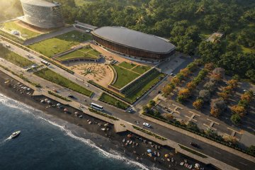 impmarathi's tweet photo. 🚨 Daman’s upcoming Convention Centre and Central Business Hub, a ₹231 crore project designed by Hafeez Contractor and being built by Shanti Procon LLP, is scheduled for completion by December 2028. https://t.co/4puhZ6PQek