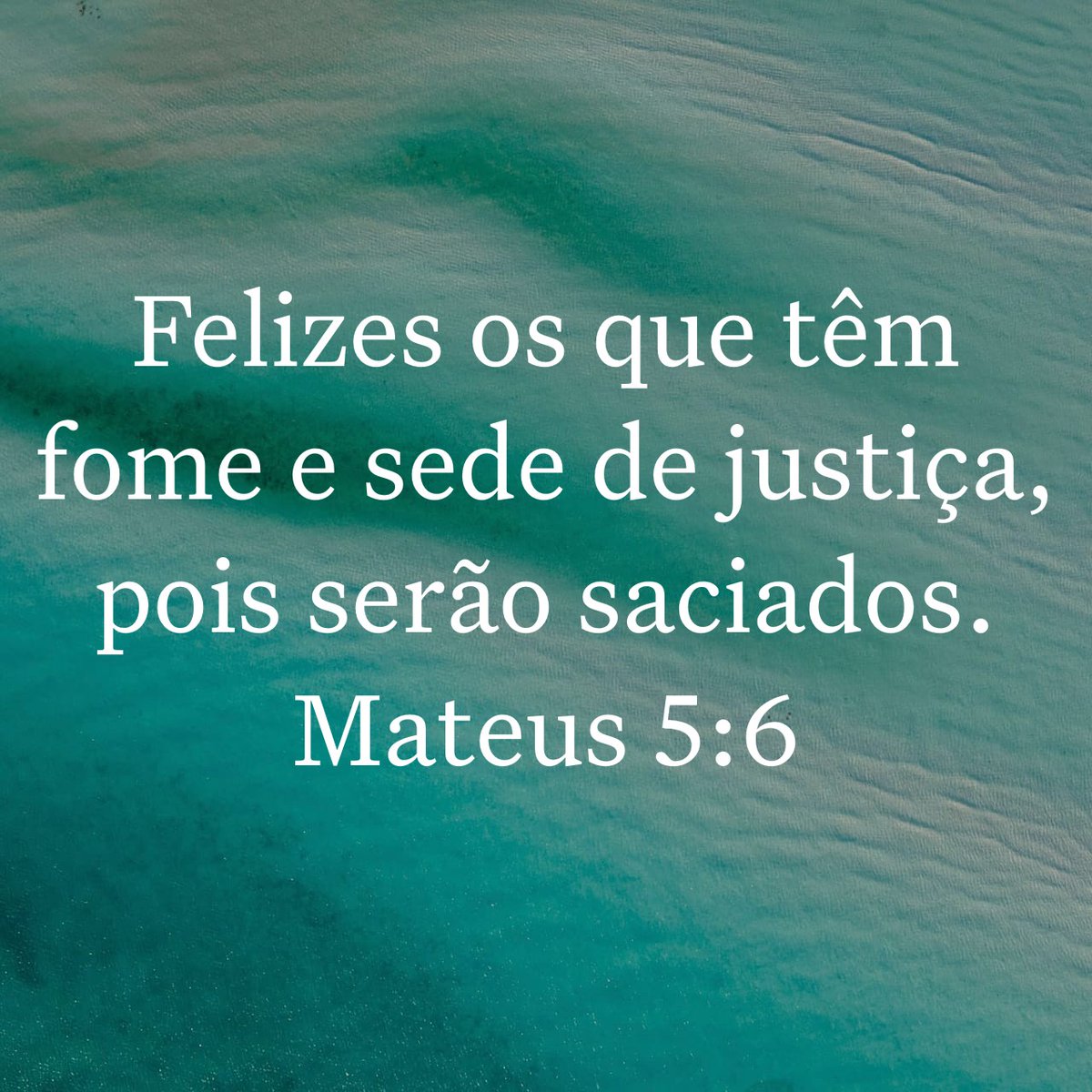 bibliaminuto's tweet photo. Felizes os que têm fome e sede de justiça, pois serão saciados.
Mateus 5:6 https://t.co/RVrzF6lKRP