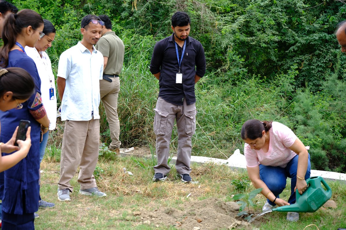 BluOneInk's tweet photo. One Tree Today, A Thousand Smiles Tomorrow.
 #WorldEnvironmentDay Celebration at #BluOne. @PMOIndia @dofwgnctd https://t.co/x2wKdIeYan