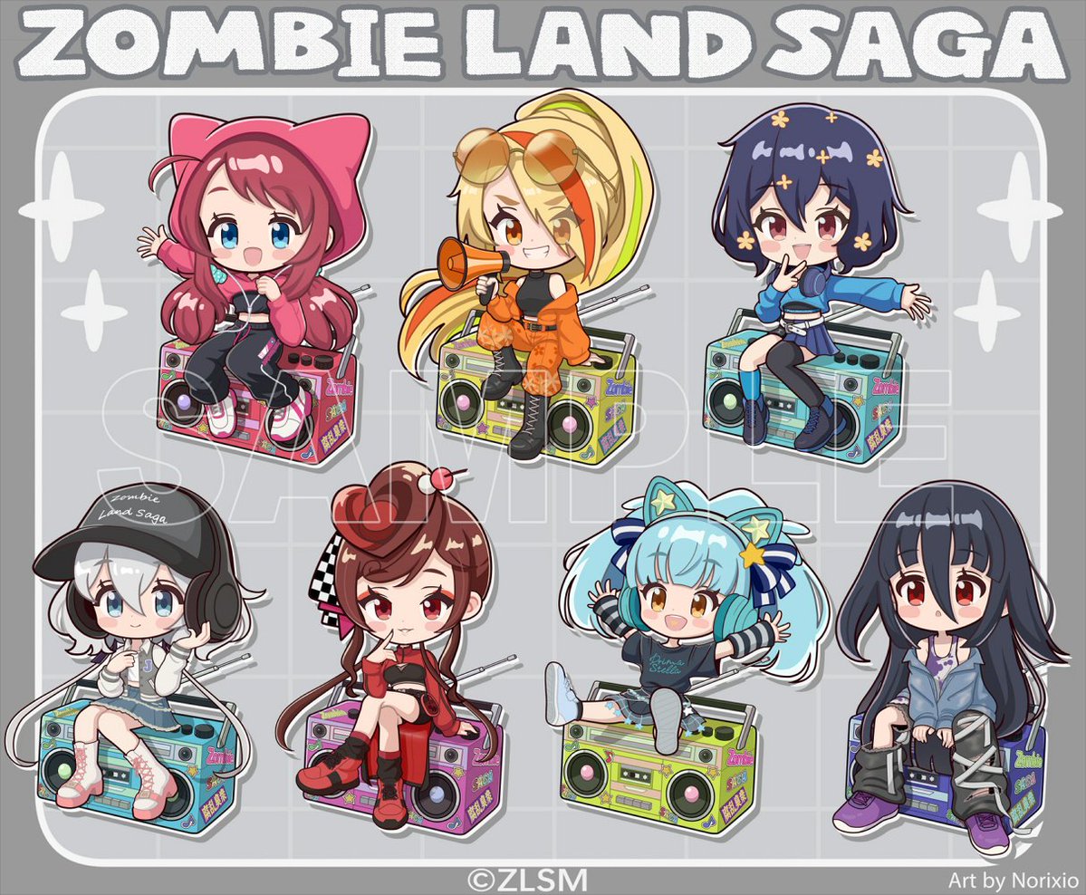 Chibi designs by Franchouchou for the ongoing collaboration with