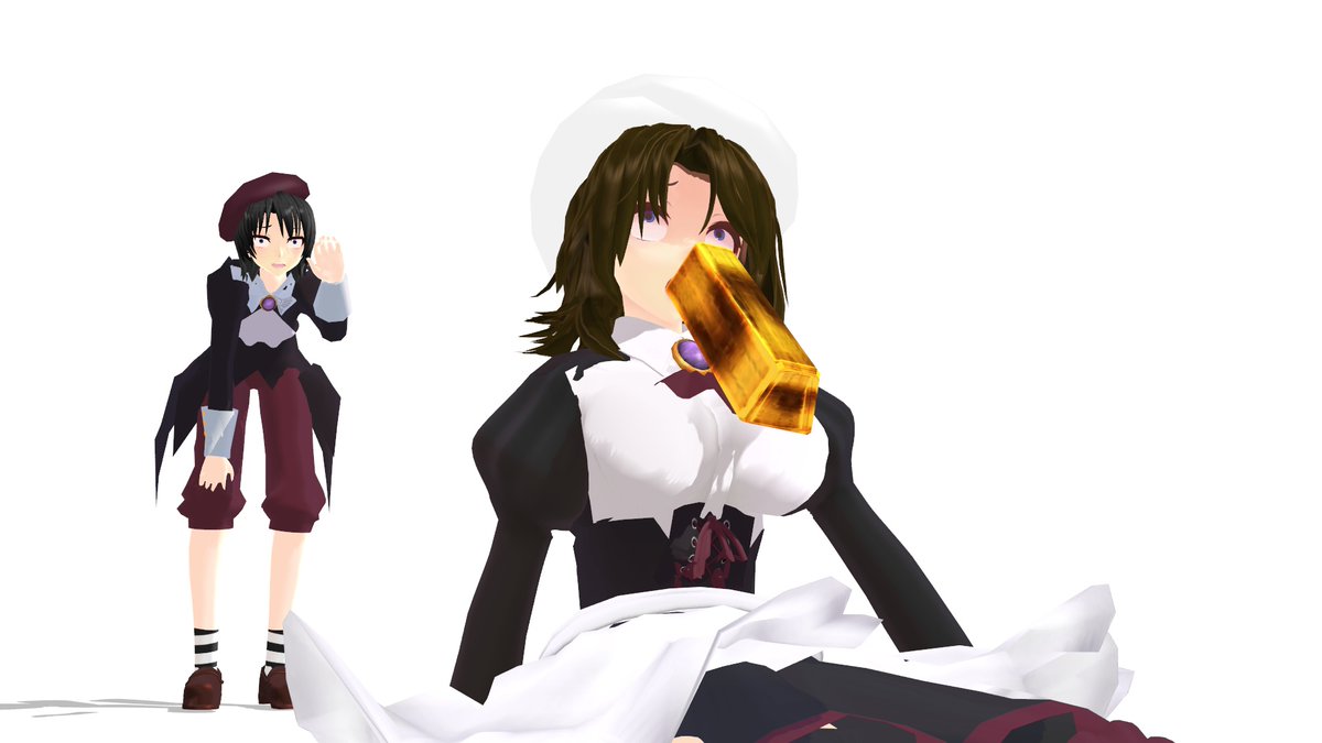 Canon_HAMACHI's tweet photo. ※よいこはマネしないでください。
#うみねこのなく頃に
#Umineko
#mmd https://t.co/cQYOamKExv
