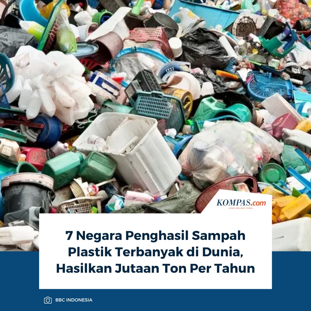 kompascom's tweet photo. Baca di sini: https://t.co/2q2MNKanbR

Masalah sampah plastik global kian mencapai titik kritis. Setiap tahunnya, Bumi tercatat menghasilkan sekitar 353 hingga 357 juta ton limbah plastik.

~AC #Penghasil #Sampah https://t.co/K9GKu82qMf