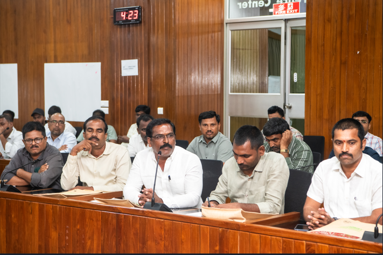 ICRISAT's tweet photo. Telangana Agri-Input Dealers Training Program – Batch 4 | 1–2 June 2026

A two-day training program on soil health management for agri-input dealers from Telangana was jointly conducted by ICRISAT and the Telangana State Agro Industries Development Corporation Limited at ICRISAT Headquarters on 1–2 June 2026.

The program strengthened participants’ knowledge of irrigation management, aerobic composting, biochar production, drone-based fertilizer and pesticide application, farm mechanization, integrated pest management, beneficial insects, soil sampling techniques, and science-based advisory services.

During the valedictory session, Dr Himanshu Pathak, Director General, ICRISAT, presented certificates to the participants, who shared reflections on their learning Journey.