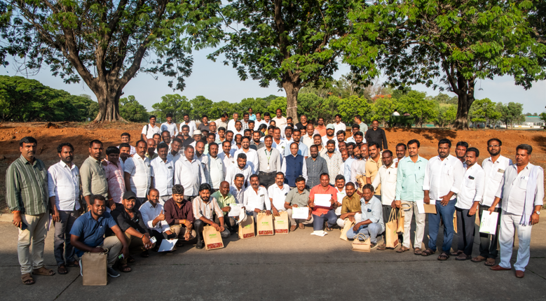 ICRISAT's tweet photo. Telangana Agri-Input Dealers Training Program – Batch 4 | 1–2 June 2026

A two-day training program on soil health management for agri-input dealers from Telangana was jointly conducted by ICRISAT and the Telangana State Agro Industries Development Corporation Limited at ICRISAT Headquarters on 1–2 June 2026.

The program strengthened participants’ knowledge of irrigation management, aerobic composting, biochar production, drone-based fertilizer and pesticide application, farm mechanization, integrated pest management, beneficial insects, soil sampling techniques, and science-based advisory services.

During the valedictory session, Dr Himanshu Pathak, Director General, ICRISAT, presented certificates to the participants, who shared reflections on their learning Journey.