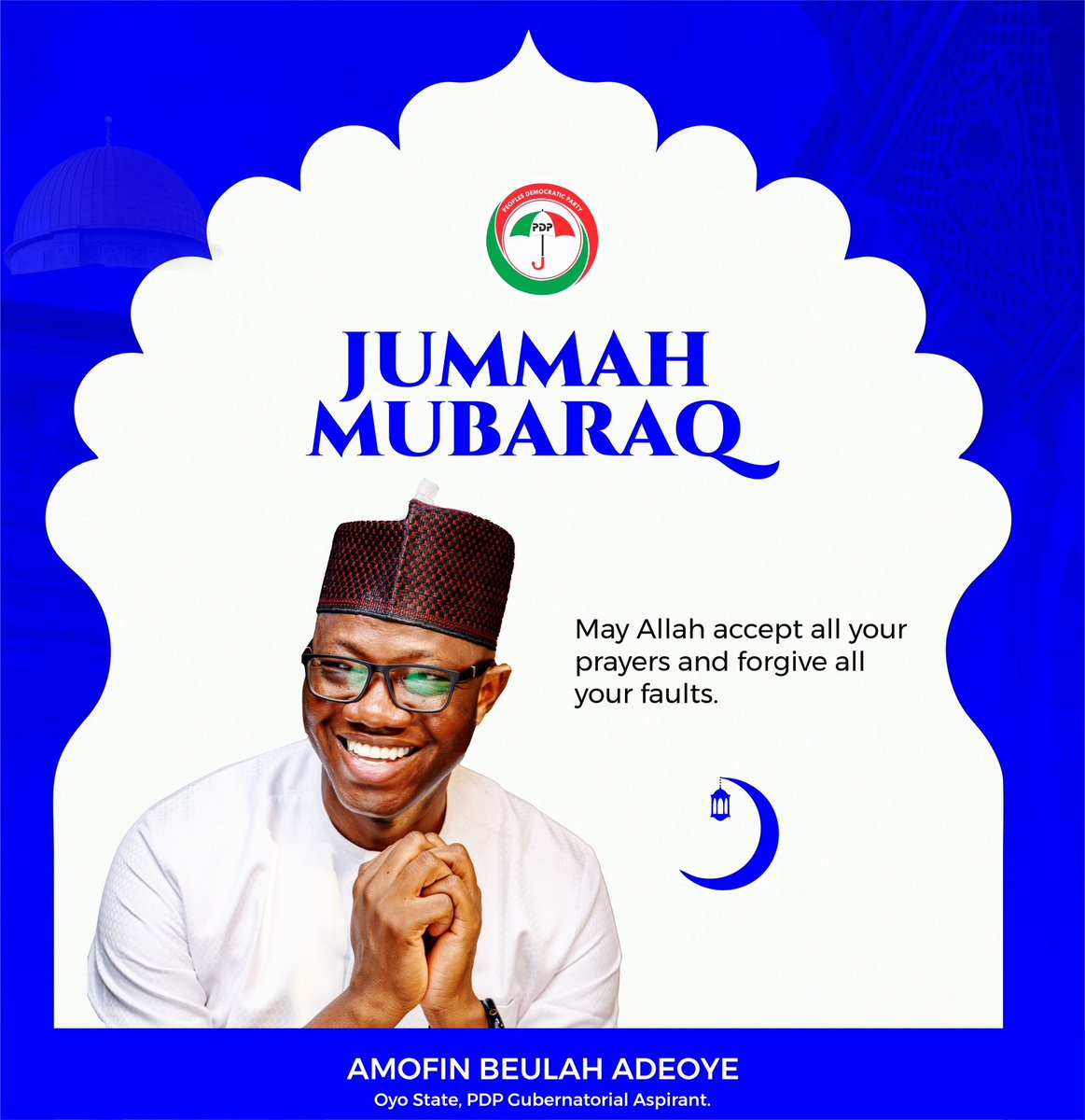 BeulahAdeoye's tweet photo. May this blessed Friday bring peace, mercy, and renewed hope to your hearts.

I also pray earnestly for the safe and swift release of the students and teachers kidnapped in Oriire, and that their families find comfort and strength during this difficult time. 

Jummah Mubarak! https://t.co/iDaQybaTW7