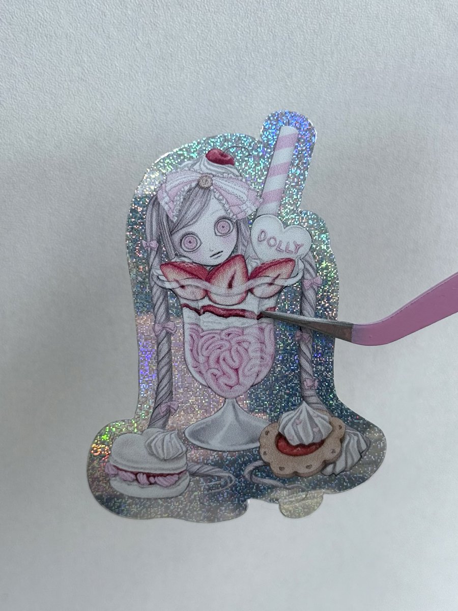 dollythebanshee's tweet photo. #cm1 #comicmania
Sticker hologram ขนาดกลาง 🎀✨ https://t.co/XqsLplGJQn