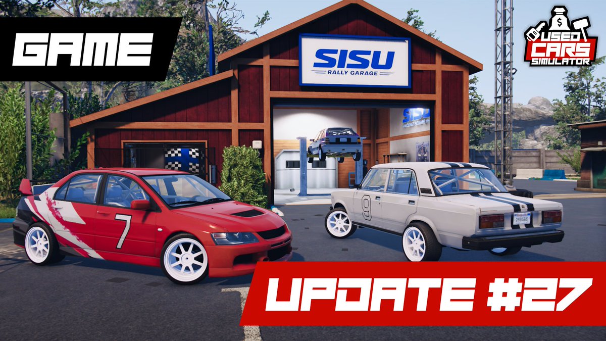 usedcarssim's tweet photo. 🚗 Used Cars Simulator - UPDATE #27: RALLY SHOP

🏁The Rally Shop has arrived! 🏁

Upgrade your engine, install a roll cage, and fine-tune your suspension to build the ultimate rally machine.
Time to put your upgraded cars to the test!

More details here: https://t.co/OQ0wcUiulU https://t.co/jqJnow5Dly